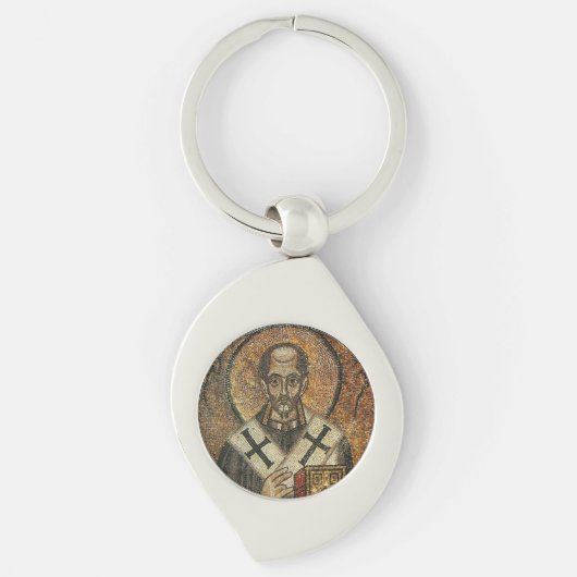 Sint Johannes Chrysostomus aartsbisschop van Const Sleutelhanger (Voorkant)