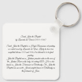 Sint Johannes de Doper door Leonardo da Vinci's Sleutelhanger (Achterkant)