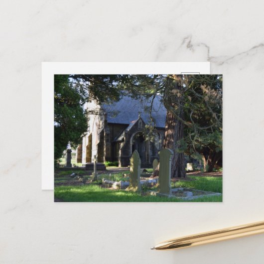 Sint-Johannes de Doperkerk, Rogerstone Briefkaart (Voorkant / Achterkant in situ)