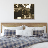 Sint-Johannes de Doperkerk, Rogerstone Canvas Afdruk (Insitu (Slaapkamer))