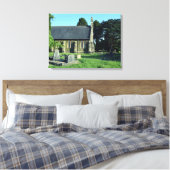 Sint-Johannes de Doperkerk, Rogerstone Canvas Afdruk (Insitu (Slaapkamer))