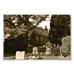 Sint-Johannes de Doperkerk, Rogerstone Foto Afdruk
