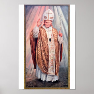Sint-Johannes Paulus II - Beloved paus uit Polen. Poster