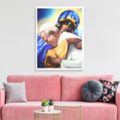 SINT JOHANNES PAULUS II EN ONZE DAME CANVAS AFDRUK (Insitu (Woonkamer))