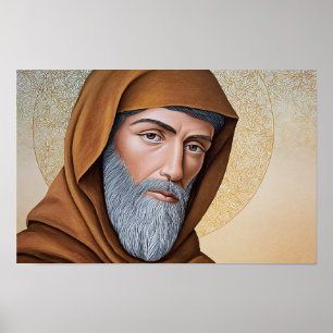 Sint Johannes van Damascus: Licht van de Heilige W Poster