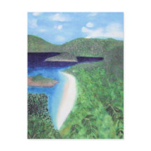 Sint-John, Amerikaans strand Uitzicht op de Amerik