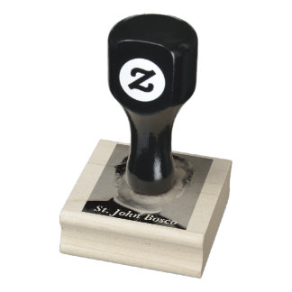 Sint-John Bosco Portrait Rubber Stempel