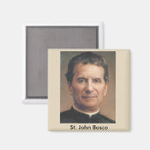 Sint John Bosco Portretmagneet Magneet (Voorkant / Achterkant)