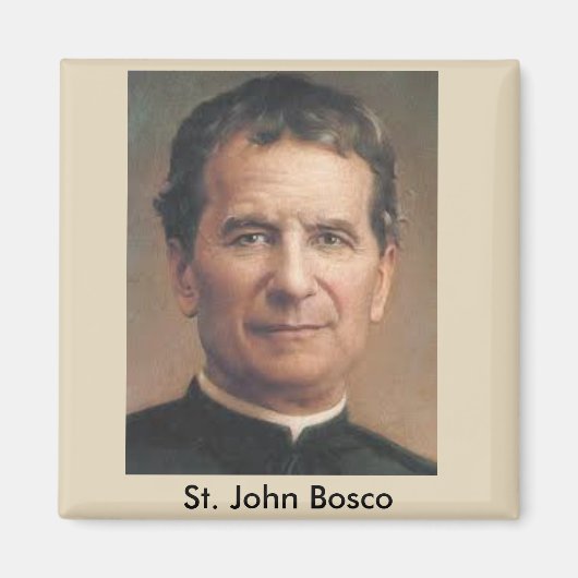 Sint John Bosco Portretmagneet Magneet (Voorkant)
