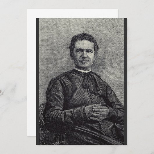 Sint John Bosco Priester en Belijder Kaart (Voorkant / Achterkant)