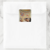 Sint-John Chrysostom wordt uitgelaten door Empress Vierkante Sticker (Tas)