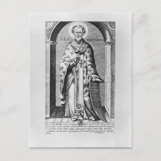 Sint-John Chrysostome, 17e eeuw Briefkaart (Voorkant)