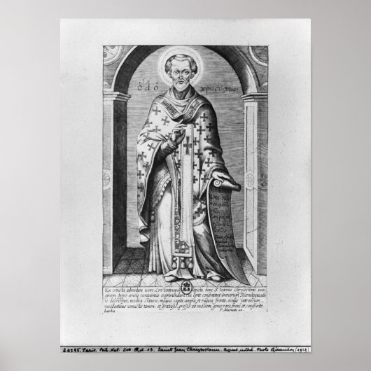 Sint-John Chrysostome, 17e eeuw Poster (Voorkant)