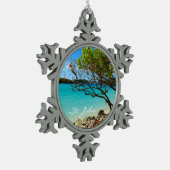 Sint-John Cinnamon Bay Pewter Snowflake Ornament (Links)