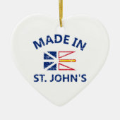 Sint-John Coat van wapens Keramisch Ornament (Voorkant)