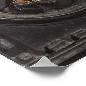 Sint John de Baptist die in de rivier stroomt Poster (Hoek)