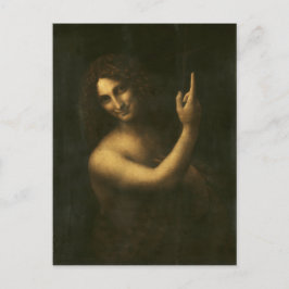 Sint-John de Baptist door Leonardo da Vinci Briefkaart