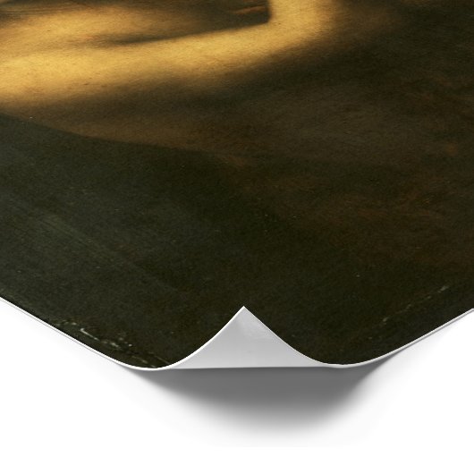 Sint John de Baptist door Leonardo da Vinci Poster (Hoek)