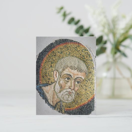 Sint John de Baptist: Fragment van een mozaïek Briefkaart (Staand voorkant)