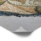 Sint John de Baptist: Fragment van een mozaïek Poster (Hoek)