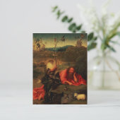 Sint John de Baptist in de Meditatie Briefkaart (Staand voorkant)