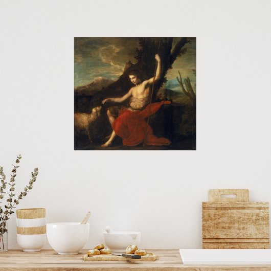 Sint John de Baptist in de Wilde Poster (Keuken)