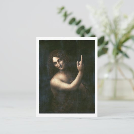 Sint-John de Baptist, Leonardo da Vinci Briefkaart (Staand voorkant)