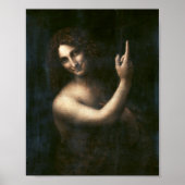Sint-John de Baptist, Leonardo da Vinci Poster (Voorkant)
