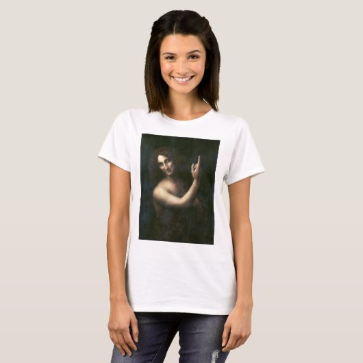Sint-John de Baptist, Leonardo da Vinci T-shirt (Voorkant volledig)