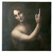Sint-John de Baptist, Leonardo da Vinci Tegeltje (Voorkant)