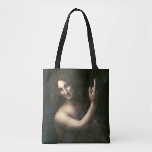 Sint-John de Baptist, Leonardo da Vinci Tote Bag (Voorkant)