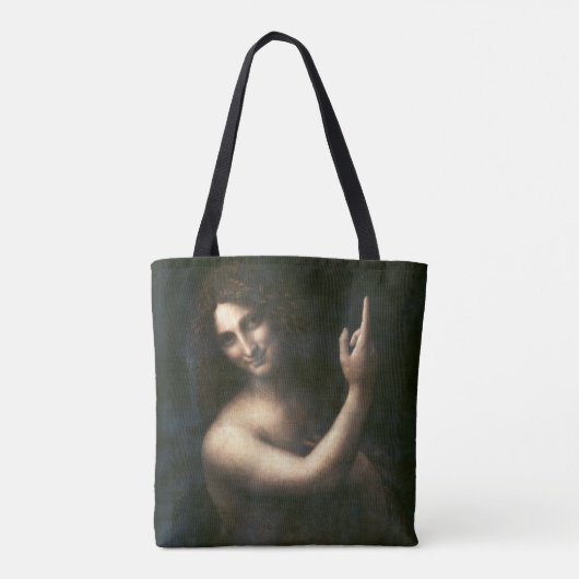 Sint-John de Baptist, Leonardo da Vinci Tote Bag (Achterkant)
