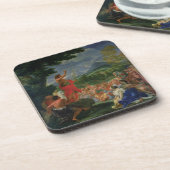 Sint-John de Baptist Preaching, geschilderd voor 1 Bier Onderzetter (Linkerzijde)