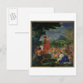 Sint-John de Baptist Preaching, geschilderd voor 1 Briefkaart (Voorkant / Achterkant)