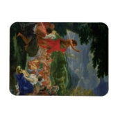 Sint-John de Baptist Preaching, geschilderd voor 1 Magneet (Horizontaal)