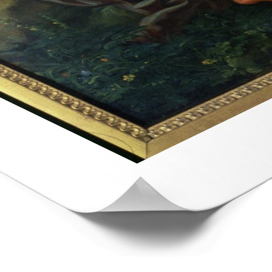 Sint-John de Baptist Preaching, geschilderd voor 1 Poster (Hoek)