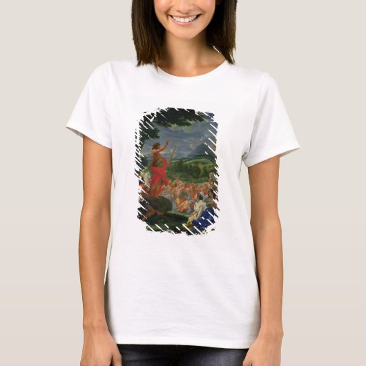 Sint-John de Baptist Preaching, geschilderd voor 1 T-shirt (Voorkant)