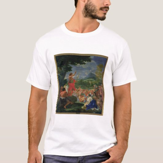 Sint-John de Baptist Preaching, geschilderd voor 1 T-shirt (Voorkant)