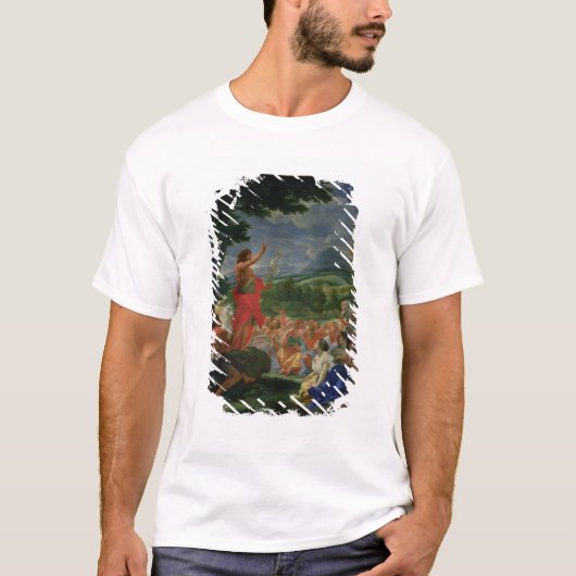 Sint-John de Baptist Preaching, geschilderd voor 1 T-shirt (Voorkant)