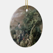 Sint-John de Baptist Preaching (olie op doek) Keramisch Ornament (Rechts)