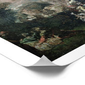 Sint-John de Baptist Preaching (olie op doek) Poster (Hoek)