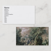 Sint-John de Baptist Preaching (olie op doek) Visitekaartje (Voorkant / Achterkant)