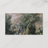 Sint-John de Baptist Preaching (olie op doek) Visitekaartje (Achterkant)