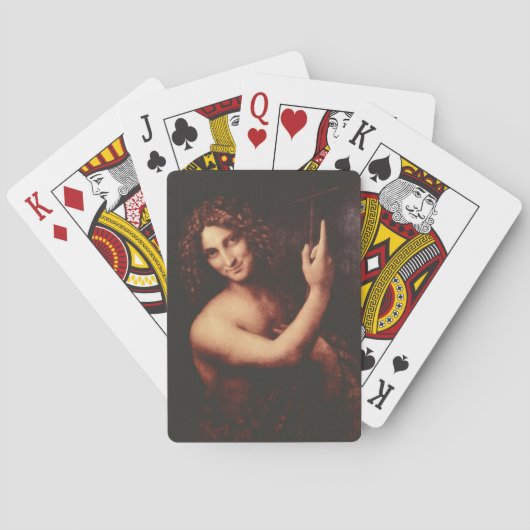Sint-John de Baptist van Leonardo da Vinci Pokerkaarten (Achterkant)