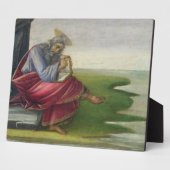 Sint John de Divine op Patmos, het Boek schrijven Fotoplaat (Zijkant)