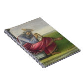 Sint John de Divine op Patmos, het Boek schrijven Notitieboek (Rechterzijde)