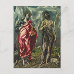 Sint-John de Evangelist en Sint-John de Baptist Briefkaart