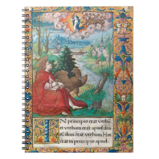 Sint-John de Evangelist - Medieval Manuscript Notitieboek (Voorkant)