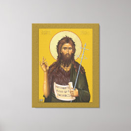 Sint John, gebedspictogram Canvas Afdruk