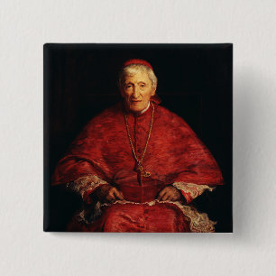 Sint John Henry Newman Engels theoloog Vierkante Button 5,1 Cm